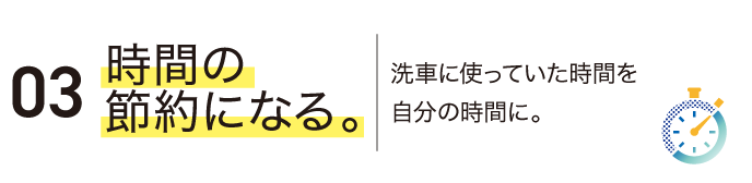 03時間の節約